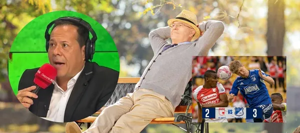 El narrador no aprende y volvió a cometer un error en medio de la transmisión de Millonarios vs Santa Fe