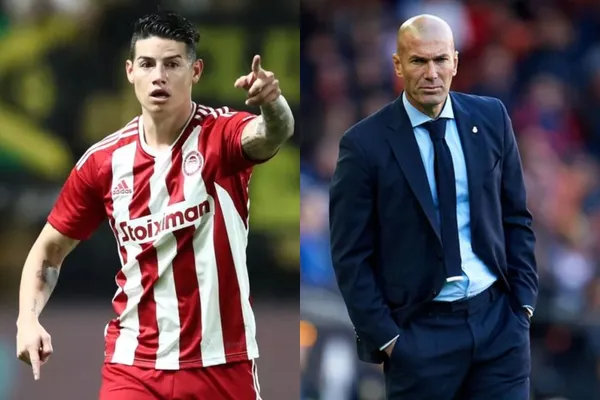 El Olympiacos está buscando a un nuevo entrenador, suena Zinedine Zidane y la prensa en Grecia analizó el debut de James Rodríguez.
