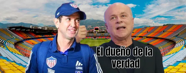 El periodista es quien más ha hablado sobre la salida de Bodmer. Foto de fondo tomada de Telemedellín, de Vélez de Semana y de Reyes de Gol