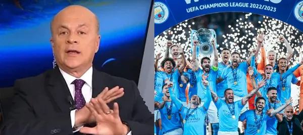 El periodista fiel a su estilo hizo un duro comentario sobre el Manchester City campeón de Champions League