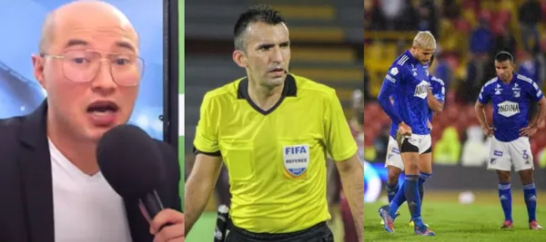 El periodista hizo un duro comentario por el juez central en el partido que Millonarios perdió contra el Junior