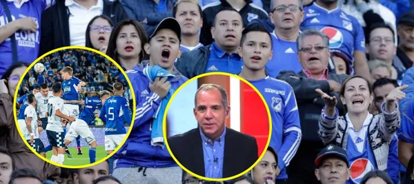 El periodista hizo un duro comentario sobre la hinchada azul que venía de acompañar al equipo ante Boyacá Chicó