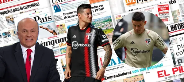 El periodista hizo un duro comentario porque alabaron a James Rodríguez