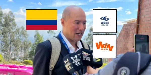 El periodista Jorge Bermúdez deja la bandera de Colombia en lo más alto.