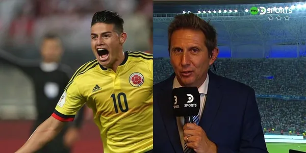 El periodista Juan Pablo Varsky se rinde ante James Rodríguez por una importante ocasión.