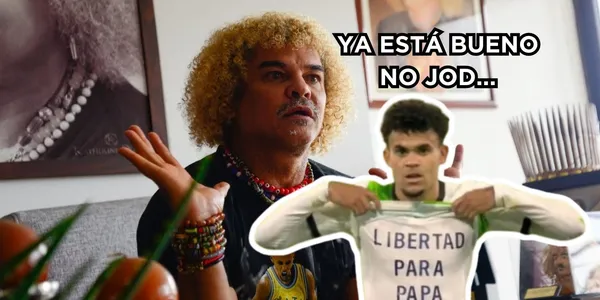 El Pibe Valderrama se hartó y lanzó unos sablazos para exigir la libertad del padre de Luis Díaz.