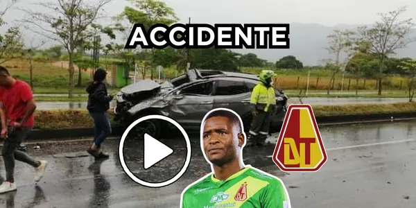 El portero William Cuesta sufrió un accidente automovilístico.