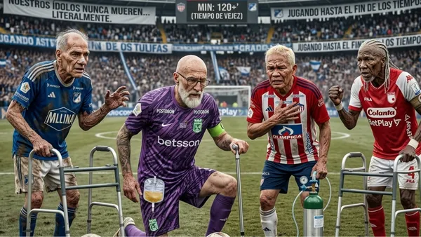 El problema del fútbol colombiano, la vejez de sus figuras
