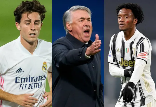 El Real Madrid de Carlo Ancelotti tiene en la mira a Juan Guillermo Cuadrado y Álvaro Odriozola es un jugador clave en la posible negociación.