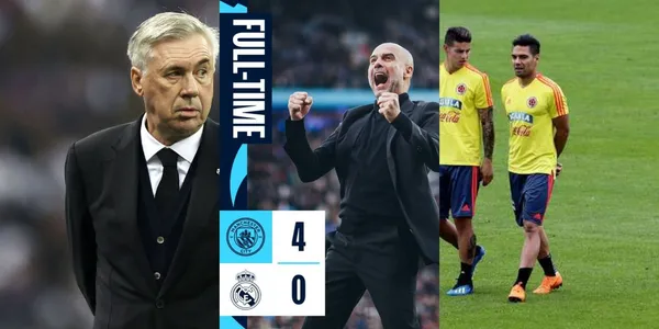 El Real Madrid fue humillado por el Manchester City, en paralelo hubo reunión entre James Rodríguez y Radamel Falcao.