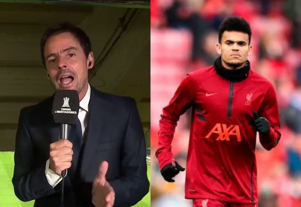 El reconocido narrador argentino elogió al colombiano al verlo con el Liverpool.
