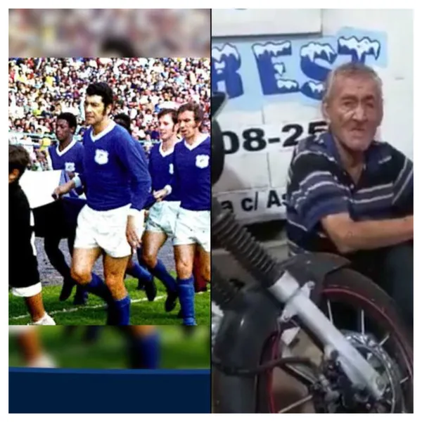 El reconocido periodista mostró la grabación en la que se ve al exfutbolista pidiendo limosna a los transeúntes en una calle de Paraguay.