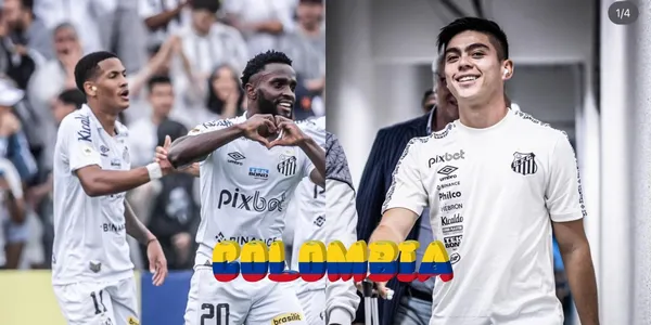 El Santos FC de Brasil sumó un importante triunfo con presencia colombiana.