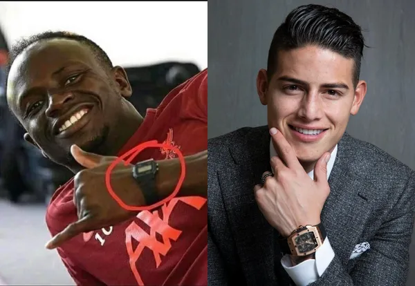 El senegalés Sadio Mané siempre impresiona porque se aleja de muchos lujos y el colombiano James Rodríguez en las redes sociales suele presumir sus grandes marcas.