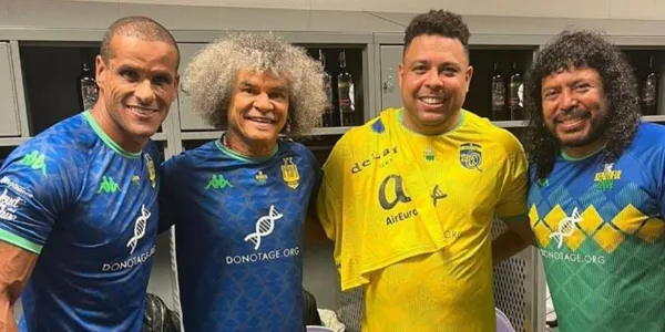El sorpresivo mensaje de El Pibe de su encuentro con Ronaldo y Rivaldo Carlos Valderrama se encontró con Ronaldo Nazario y Rivaldo, entre otros.