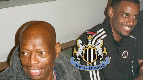 El Tino Asprilla presente en un espectacular lanzamiento del Newcastle en las últimas horas Foto: Newcastle United y Escudoteca