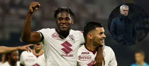 El toro Duván Zapata anotó el gol agónico del empate 1-1 de Torino ante la Roma en Italia