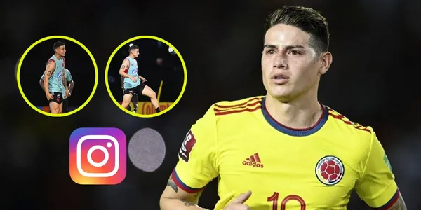 El volante colombiano demuestra lo bien que la pasa junto a sus compañeros