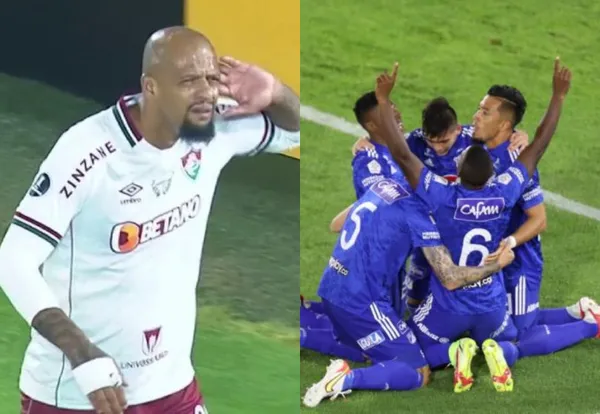 El volante Larry Vásquez es el jugador que arrugó contra Fluminense en Bogotá y eso le pesó al cuadro "Embajador".