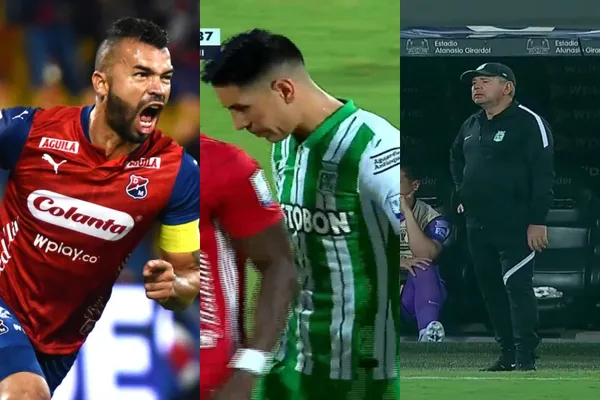 Emanuel Olivera cometió un grave error en Atlético Nacional.
