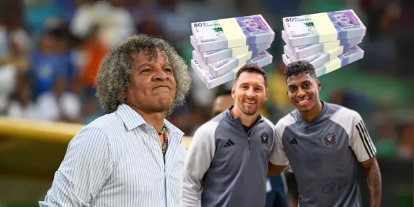 Emerson cerca de Millonarios FC. Foto de Gamero tomada de El País, Emerson de su Instagram y los pesos de 123RF.