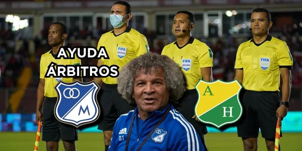 En el partido de Millonarios FC contra Atlético Huila dicen que el árbitro ayudó al equipo bogotano, en paralelo los hinchas Azules le mandan un mensaje a Gamero.