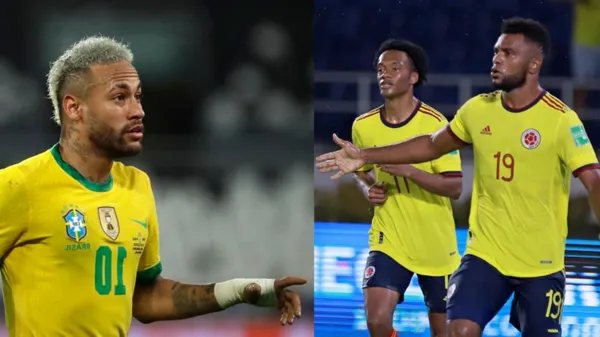 En el último juego de Colombia contra Brasil hubo muchos roces entre Neymar y Miguel Ángel Borja. Quedaron como enemigos desde esa vez.