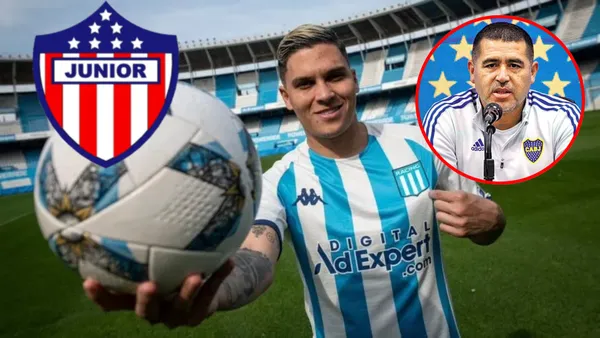 En Junior no lo bajaban de tronco y así se rindió Riquelme ante Juanfer Quintero