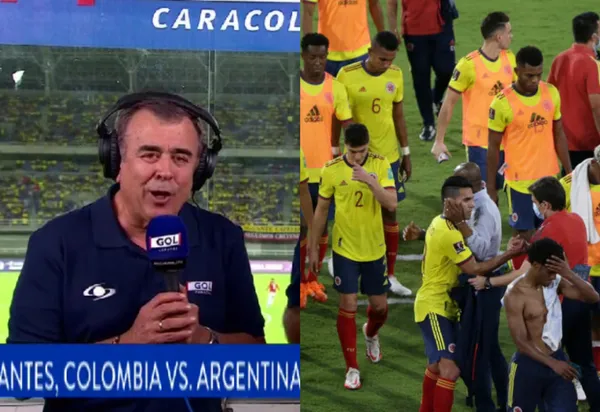 En la transmisión del partido entre Argentina y Colombia, el equipo del Gol Caracol soltó una frase que dejó a todos atónitos.