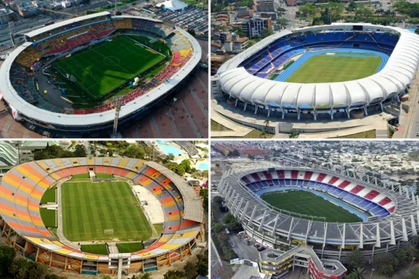 En nuestro país hay más de 25 estadios de los clubes del fútbol profesional colombiano