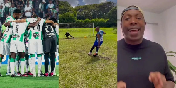 En un equipo de Colombia piden al influecer Polibamba para que dé unas clases de cómo se cobran penales y tiros libres.