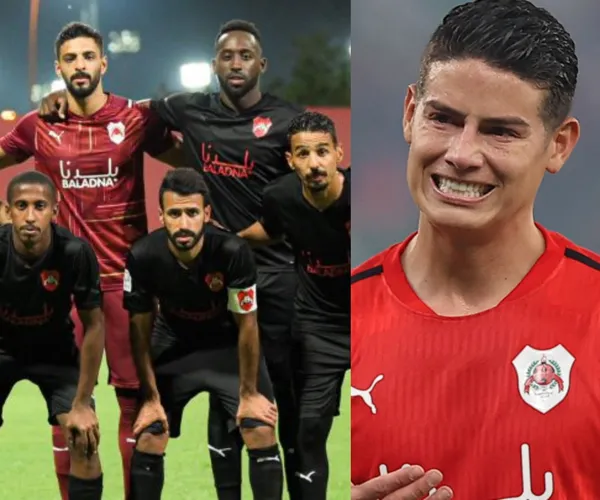 En un partido clave contra el líder de la liga de Catar, el colombiano recibió una noticia que lo alejó de los terrenos de juego.