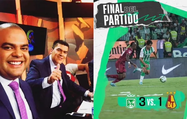 En Win Sports no paraban de elogiar al Deportes Tolima y luego tuvieron que acomodar el discurso un poco frente a lo que hizo Atlético Nacional.