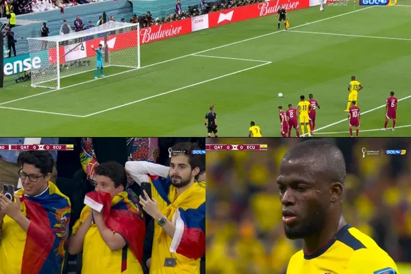 Enner Valencia de la Selección Ecuador marcó el primer gol del Mundial de Qatar 2022.