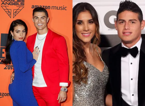 Entre James y Cristiano hay una amplia diferencia en lo que fue la táctica para conquistar a sus parejas, aunque el colombiano luego se divorció de Daniela Ospina.