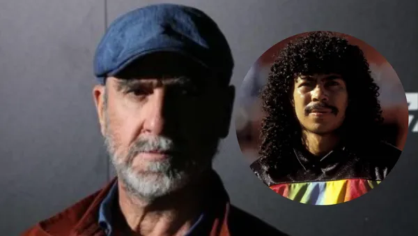 Eric Cantona y René Higuita. Foto: redes de Eric Cantona y René Higuita.