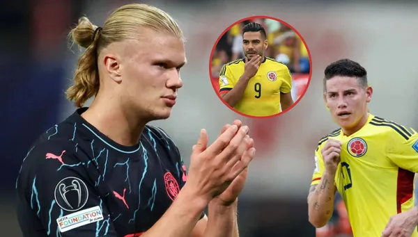 Erling Haaland del Manchester City aplaudiendo