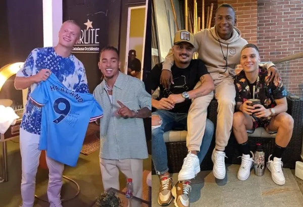 Erling Haaland se hizo viral por un encuentro que tuvo con el cantante urbano Ozuna y en paralelo Juan Fernando Quintero no deja de facturar desde Argentina.