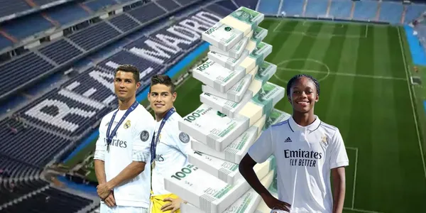 Es interesante la diferencia de sueldos entre James Rodríguez y Linda Caicedo en el Real Madrid.