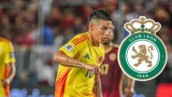 Esta es la novedad de James Rodríguez en León y una nueva ausencia Foto: James Rodríguez y Escudoteca