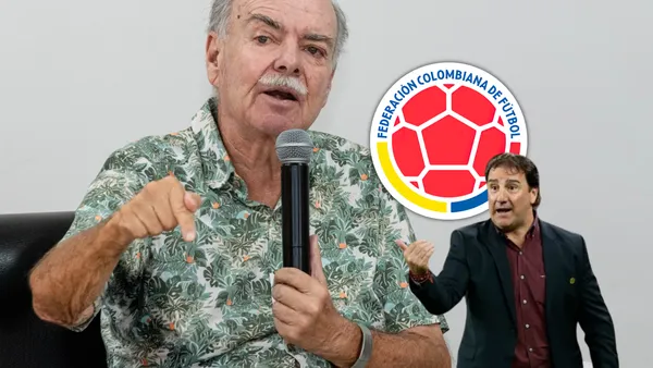 Esta fue la reacción de Iván Mejía a esta noticia en la Selección Colombia Foto: FCF, Escudoteca e Iván Mejía