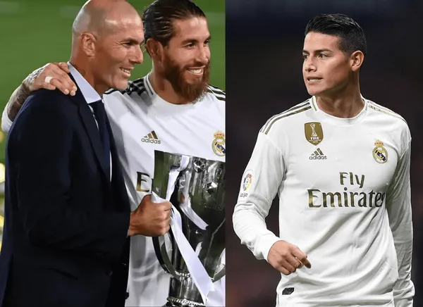 Esta vez Zidane demostró a James Rodríguez que ya no lo quiere en el club y junto con Sergio Ramos le hicieron esto al colombiano.
