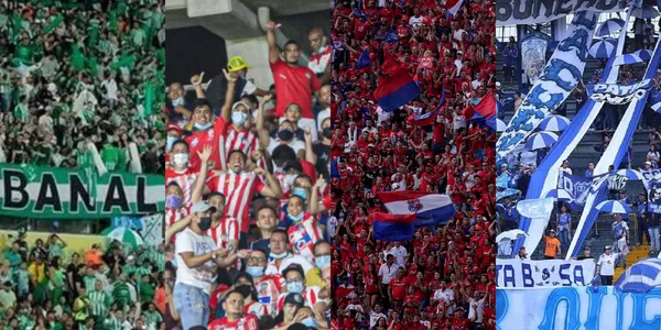 Este equipo grande del fútbol colombiano, no podrá contar con el apoyo de sus aficionados en estos estadios del país.