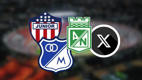 Este es el equipo colombiano más buscado en una de las grandes redes sociales Foto: Pexels, X y Escudoteca