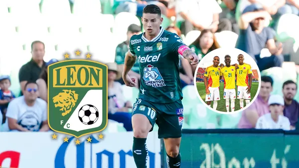 Este jugador hará maletas para jugar con James Rodríguez en León Foto: Club León, Escudoteca y FCF