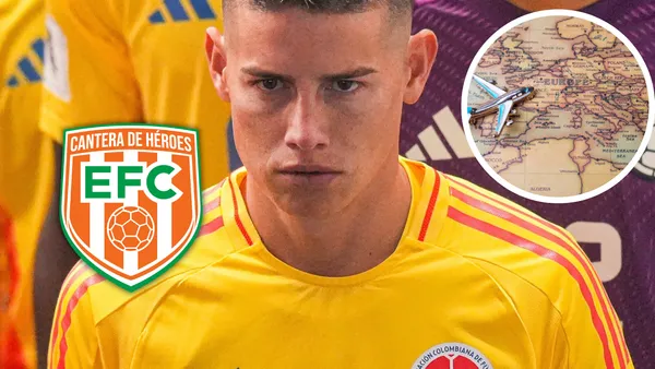 Este jugador también saltará desde Envigado con miras al fútbol europeo, conoce los detalles Foto: James Rodríguez, escudoteca y Pexels