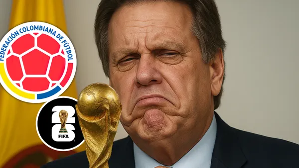 Esto dijo el mandamás de la FCF en las últimas horas sobre la Selección Colombia Foto: Escudoteca, FIFA y creada con Chat GPT