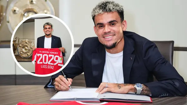 Estos son los detalles del primer mensaje del colombiano en su nuevo club Foto: FC Bayern