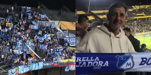 Estuvo en los peores momentos del la historia de Millonarios y disfrutó en las tribunas contra Peñarol