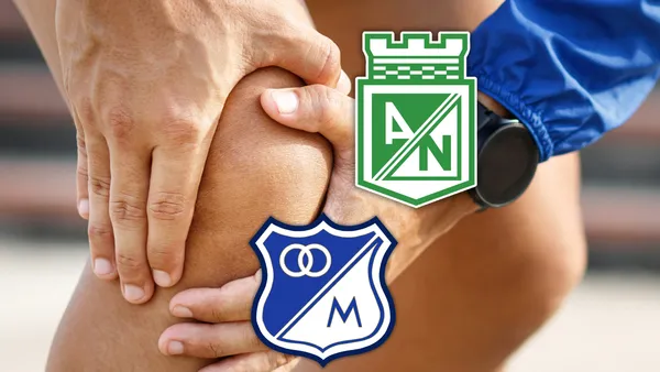 ExNacional y Millonarios sufre grave lesión. El karma lo golpea fuerte. Foto: Pexels y Escudoteca